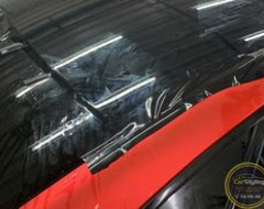 Mersedes E200 Оклейка крыши пленкой гибрид