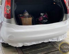 Оклейка бампера Ford Fiesta матовой пленкой Ставрополь